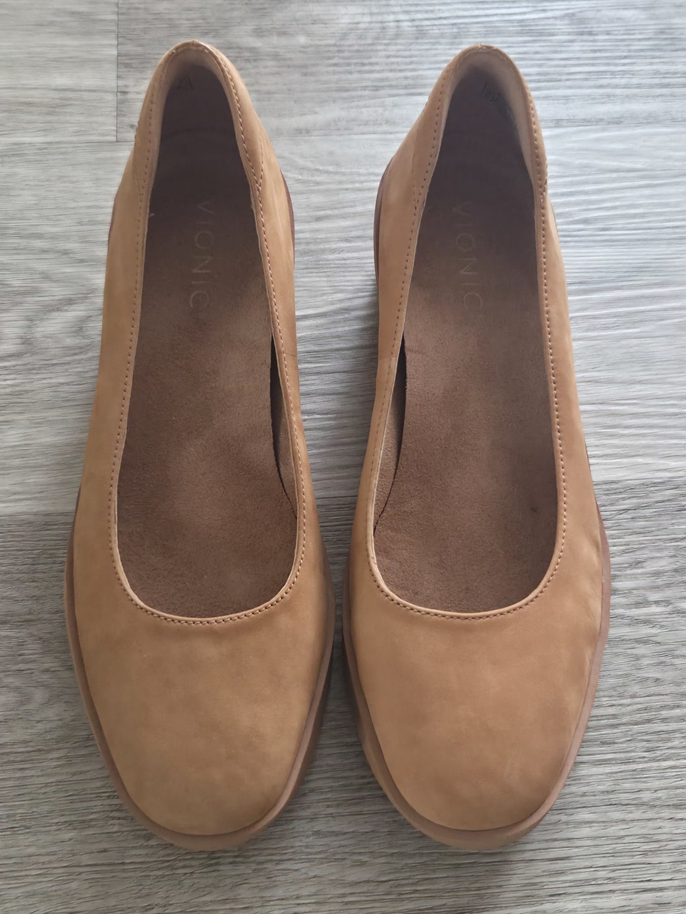 Vionic Tan Wedge Pumps for Women - Picture 2 of 7